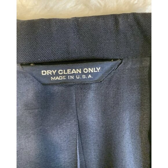 Heisman Trophy Collection Suit Mens Large Navy 2 Piece Made in USA 2 Button - Picture 6 of 16